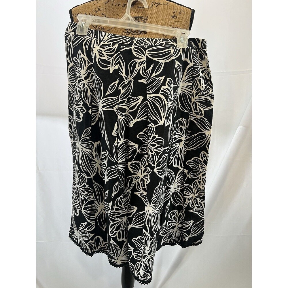 Style & Co 100% Linen Pleated Skirt Size 10